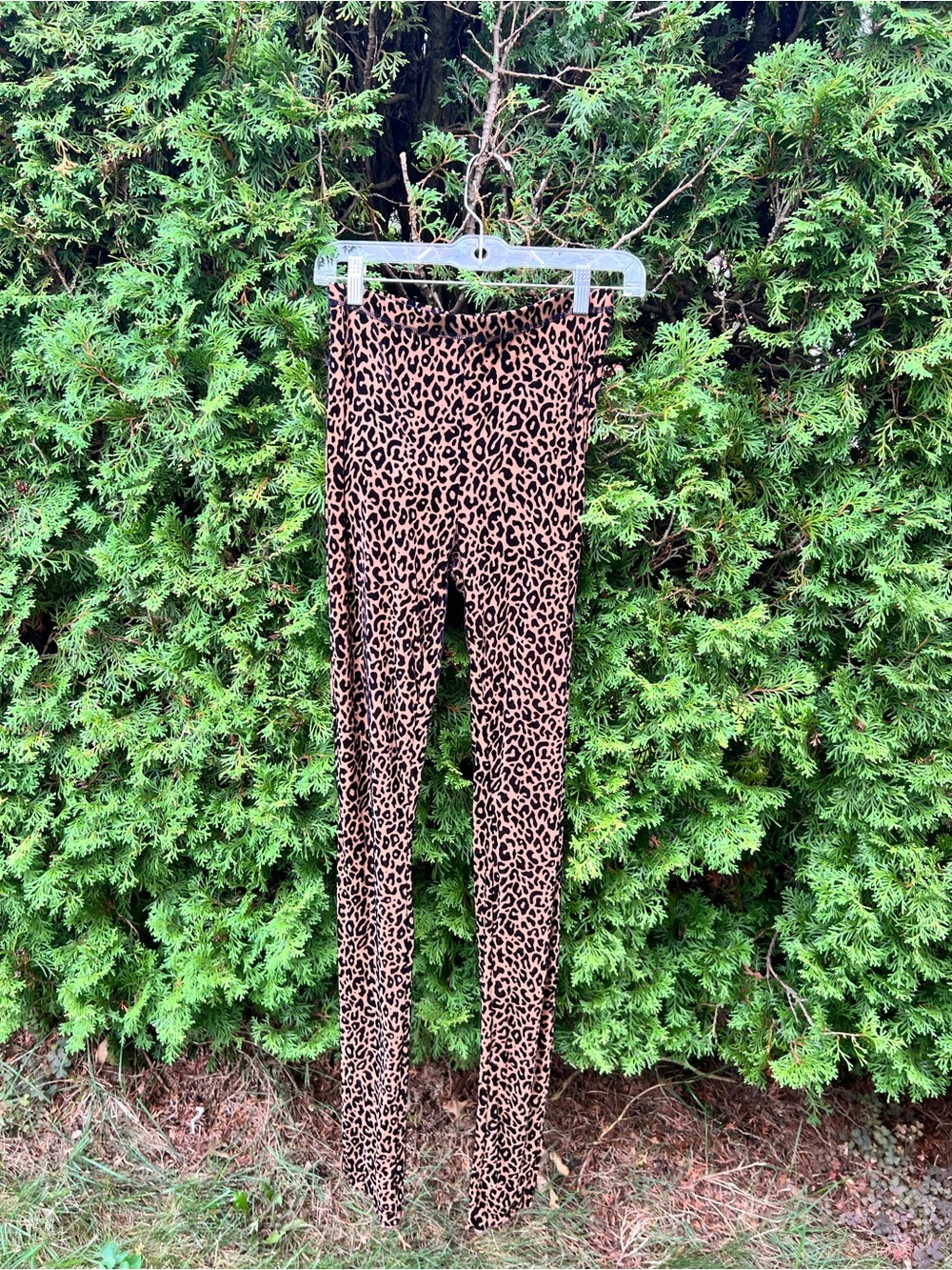 Leopard Print Leggings - Brown/Black